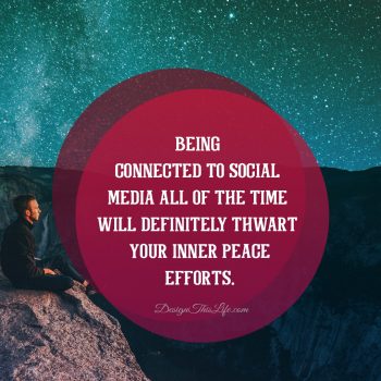 Inner Peace is affected by social media