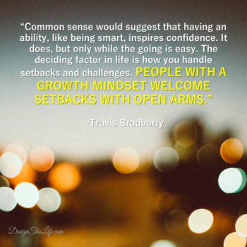 Travis Bradberry quote about growth mindset
